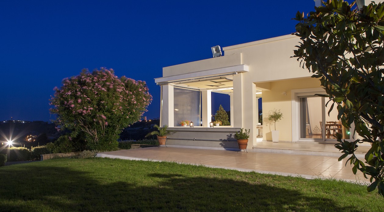 Enjoy stunning evening views across the city harbour and sea property for sale in Rhodes Greece