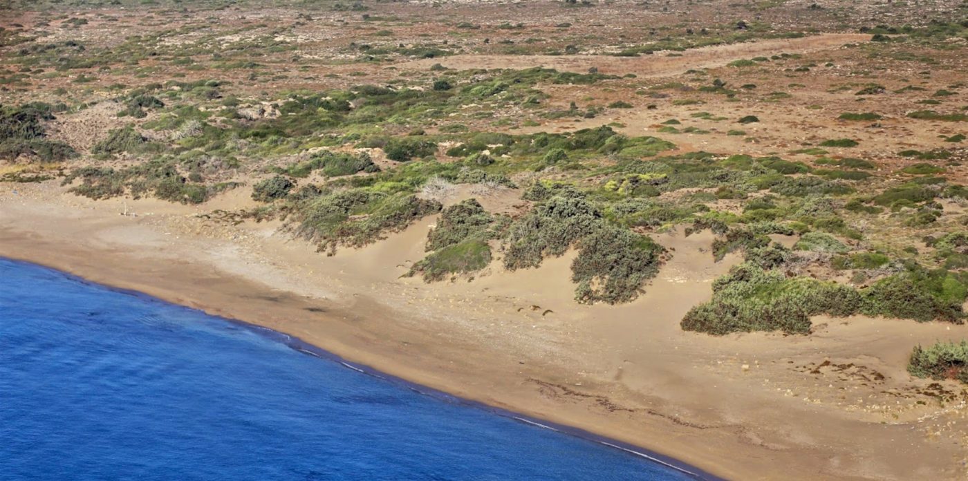 Σπάνια παραθαλάσσια γη στη Νότια Ρόδο