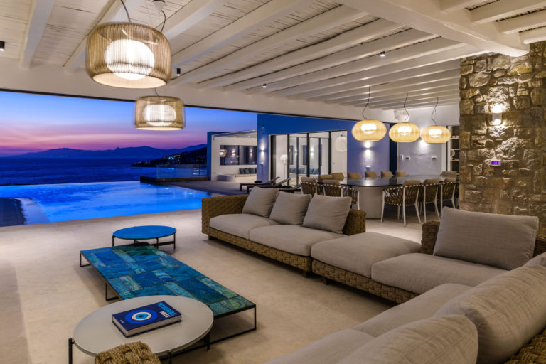 modern / mediterranean villa : Seashore Theory Mykonos, Cyclades, Southern Aegean