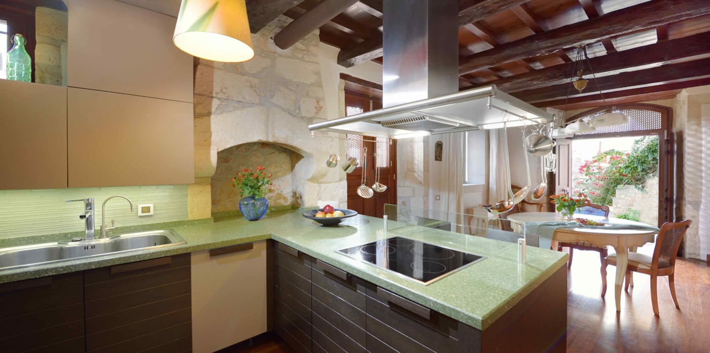 Modern kitchen, property for sale in Rethymno, Crete, Greece