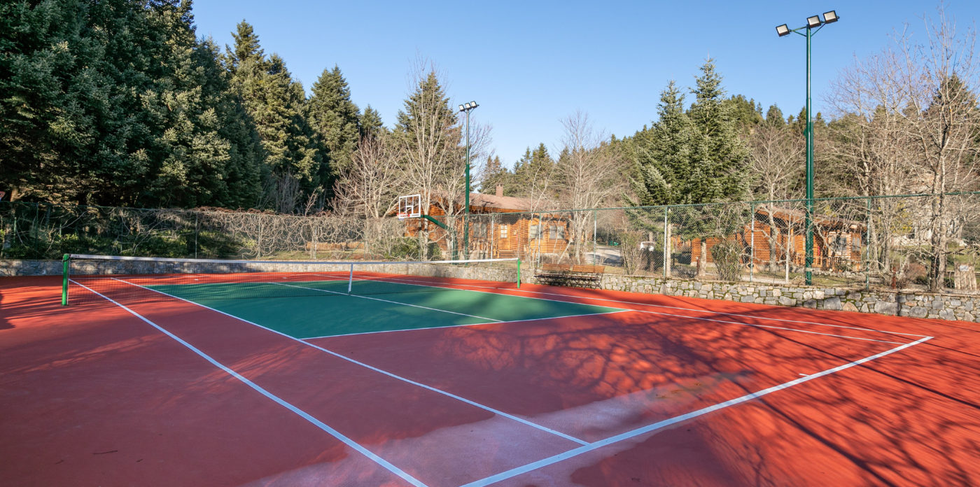 Tennis and basketball court, Estate for sale in Peloponnese Greece,