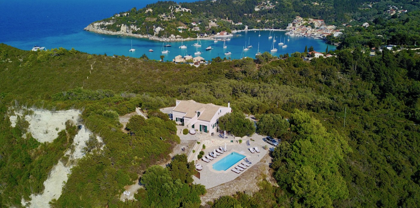 Aerial Blue Horizon Lakka Paxos 4