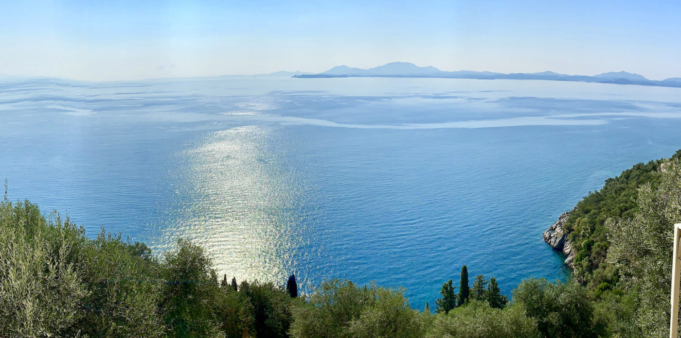Panoramic sea views, property for sale in Corfu, Greece