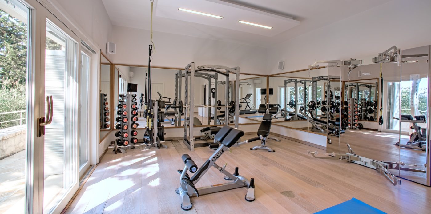 Keep fit at villa Anassa, property for sale in Corfu, Greece