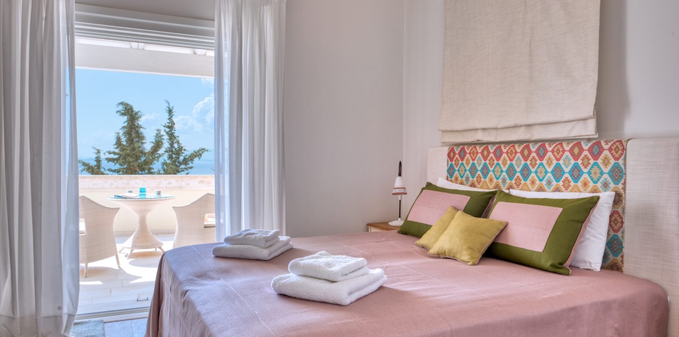 Sea view double bedroom, property for sale in Corfu, Greece