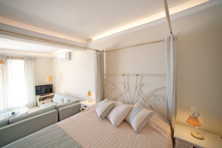Double bedroom with TV room, property for sale in Corfu, Greece