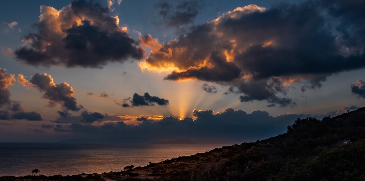 Enjoy amazing sunsets from the villa property for sale in Crete Greece