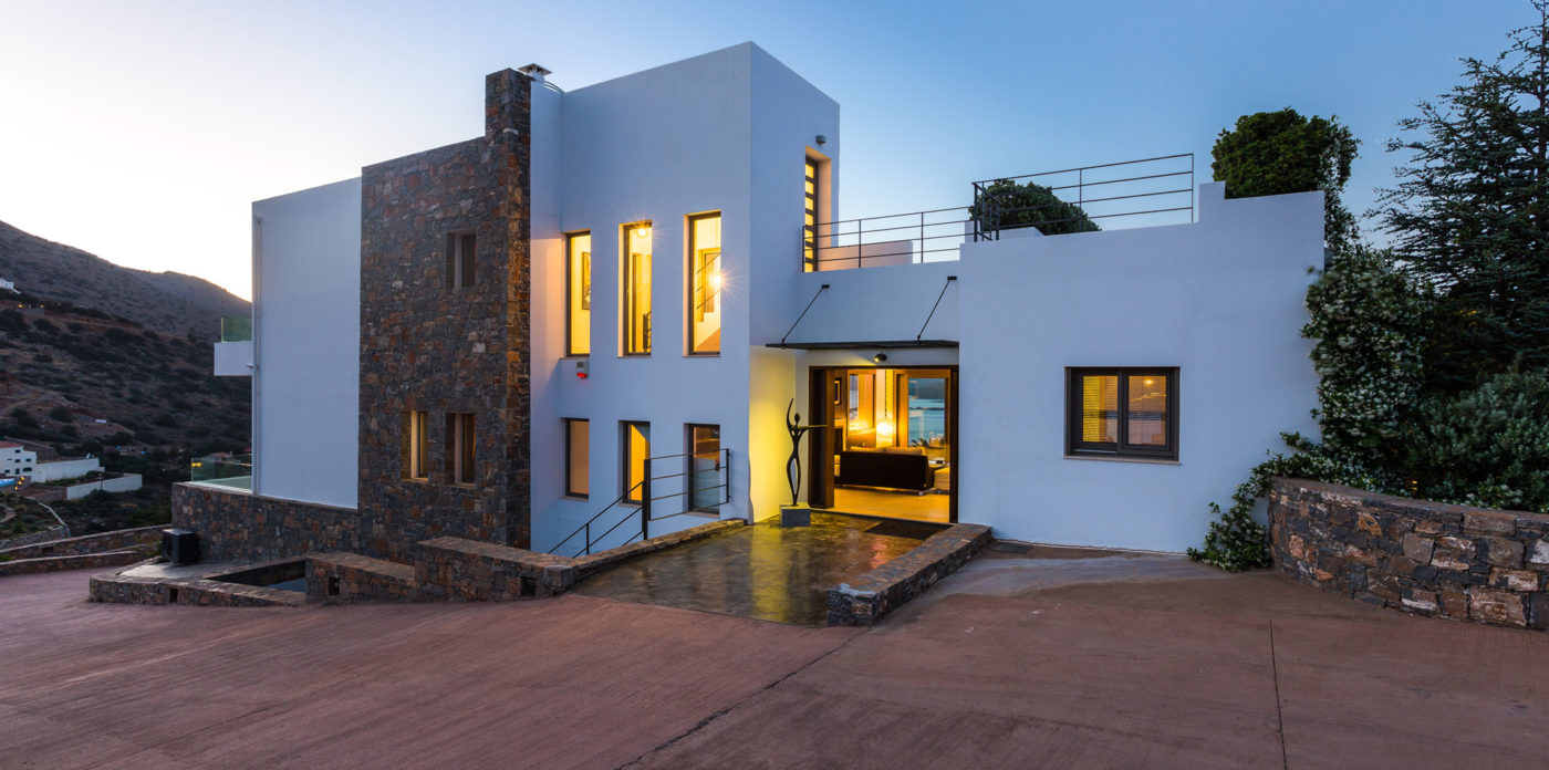 A modern villa with scenic views property for sale in Crete Greece