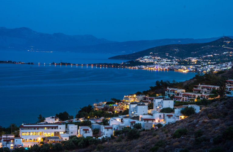 The view from the villa property for sale in Crete Greece