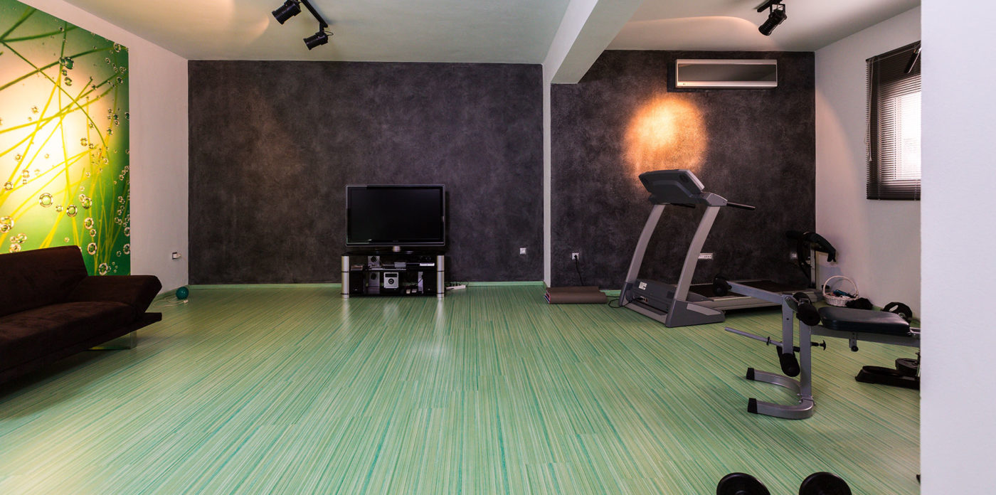 The gym villa for sale in crete Greece