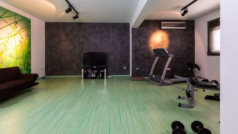 The gym villa for sale in crete Greece