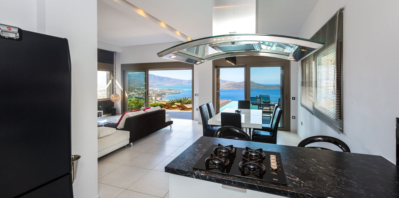 Dining with sea views villa for sale in Crete Greece