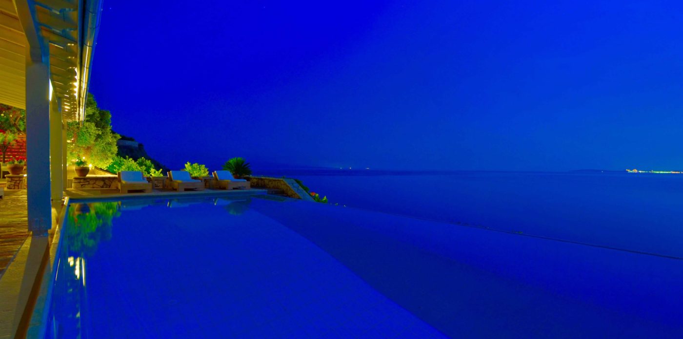 The infinity pool, Villa for sale in Corfu Greece